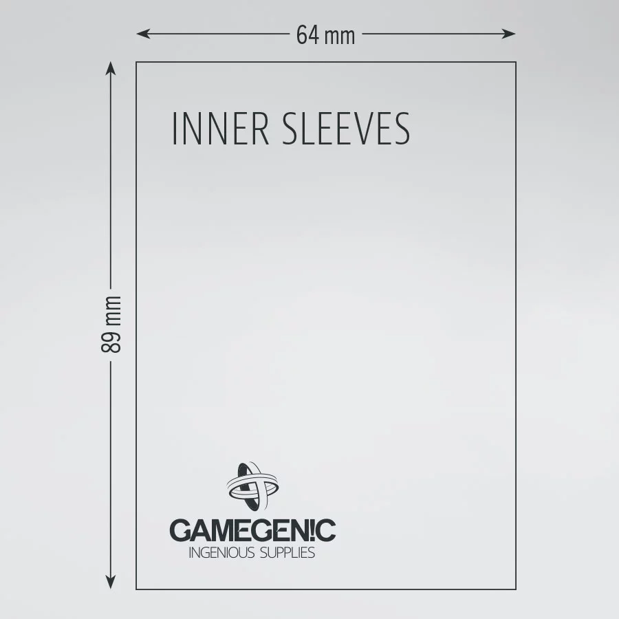 Gamegenic Sleeve Standard Size 100pcs &quot;Inner Sleeves&quot;-Gamegenic-Ace Cards &amp; Collectibles