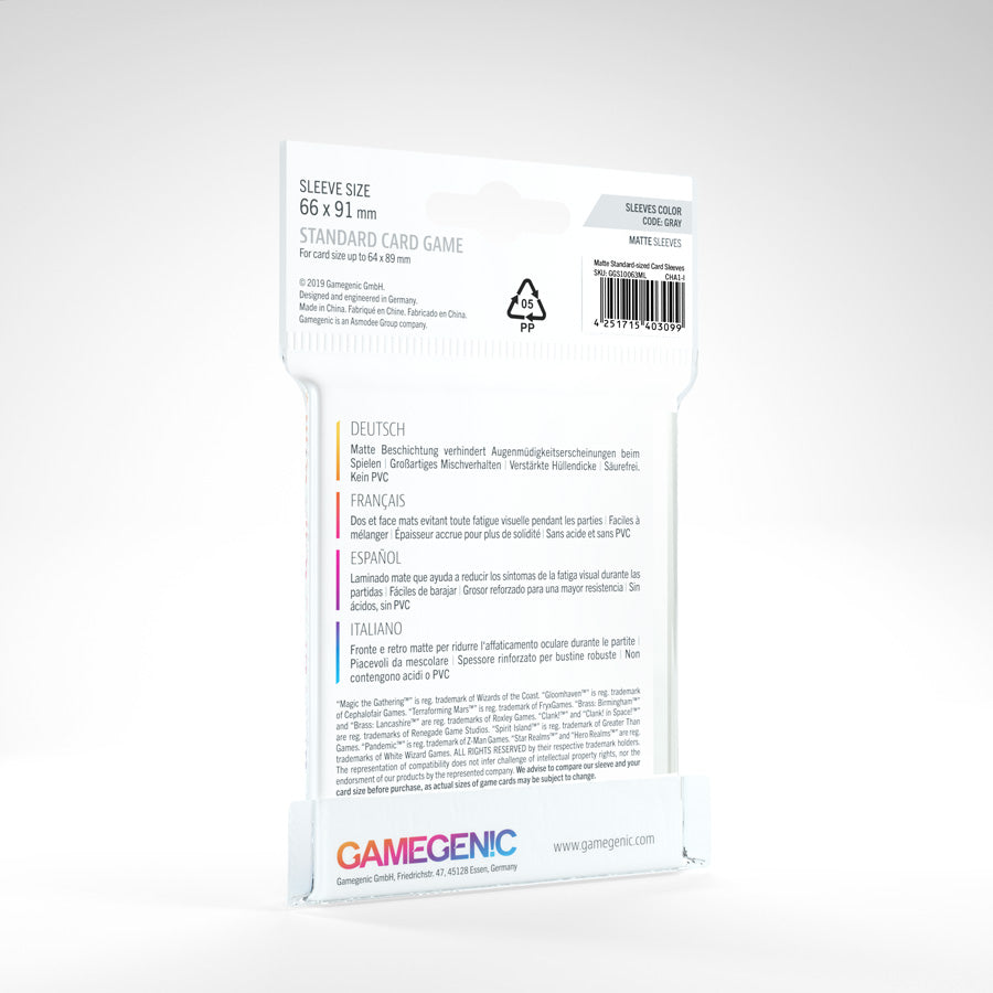 Gamegenic Sleeve Standard Size 50pcs "Matte Board Game Sleeves"-Gamegenic-Ace Cards & Collectibles