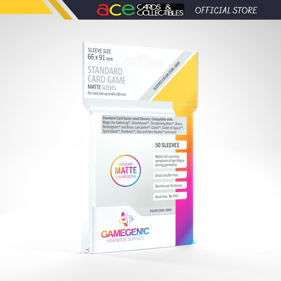 Gamegenic Sleeve Standard Size 50pcs "Matte Board Game Sleeves"-Gamegenic-Ace Cards & Collectibles