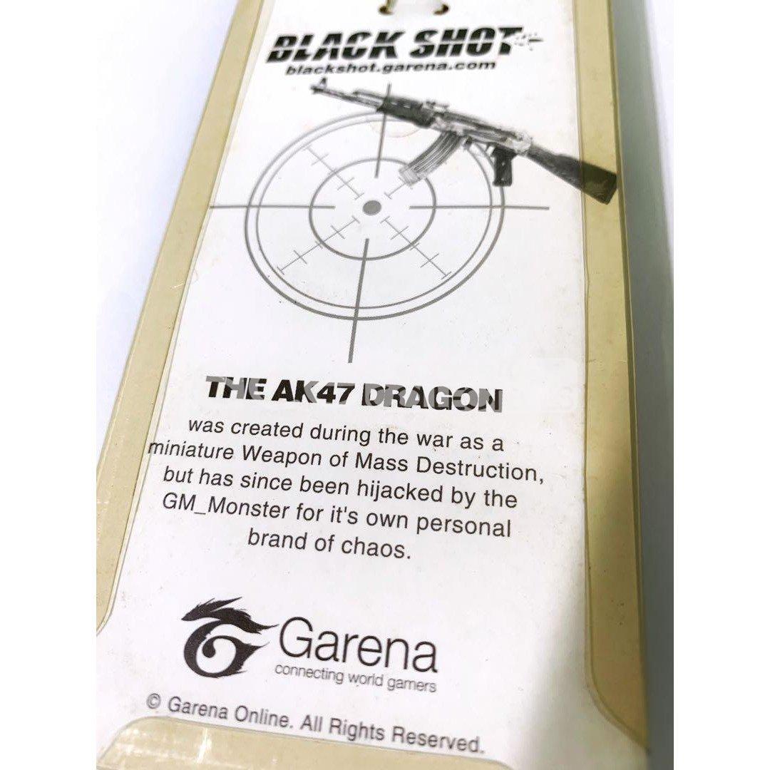 BlackShot AK47 Dragon Gold Version Keychain "Garena"-Garena-Ace Cards & Collectibles