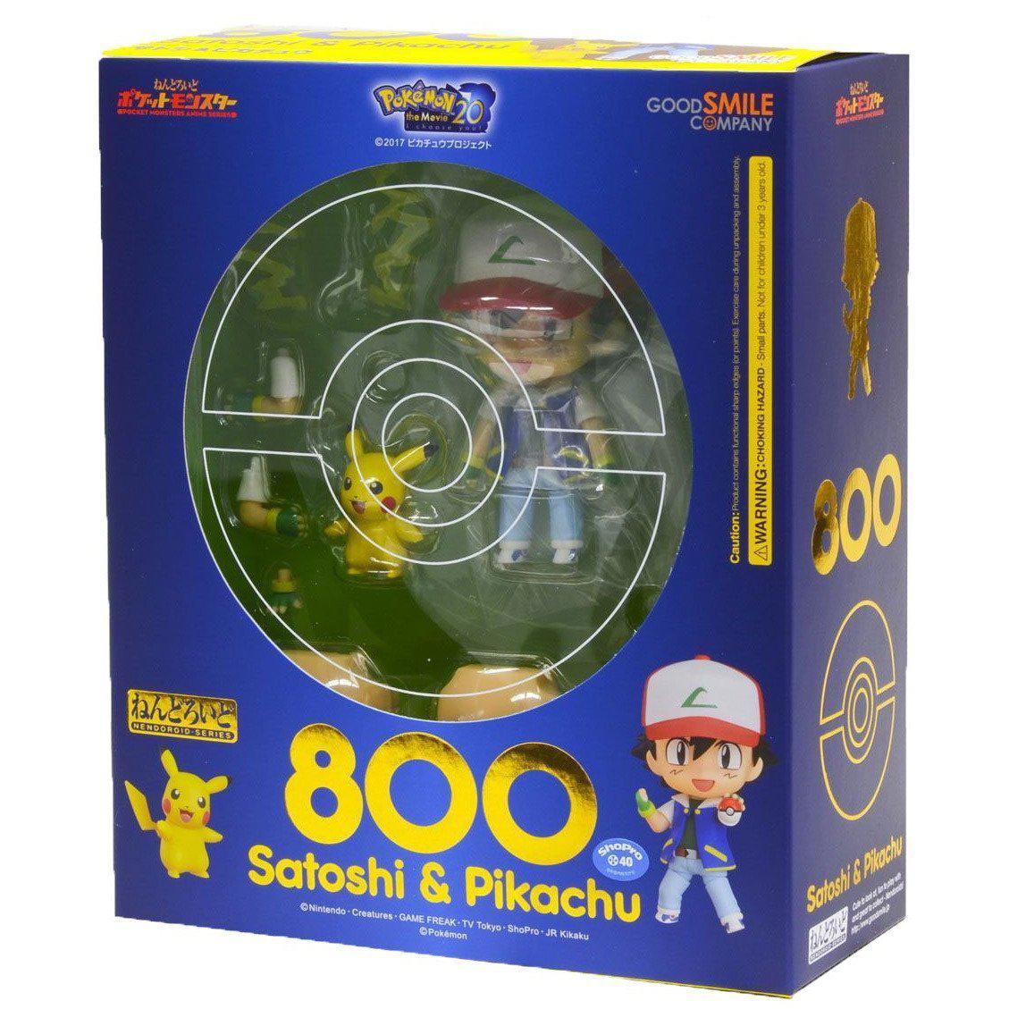 PokémonNendoroid [800] &quot;Ash &amp; Pikachu&quot;-Good Smile Company-Ace Cards &amp; Collectibles