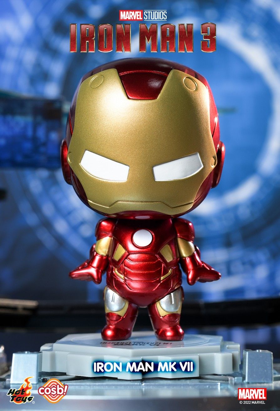 Iron Man 3: Cosbi Bobble-Head Collection &quot;Iron Man&quot;-Single Box (Random)-Hot Toys-Ace Cards &amp; Collectibles