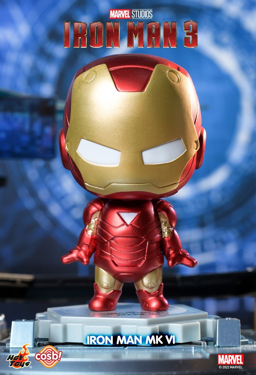 Iron Man 3: Cosbi Bobble-Head Collection &quot;Iron Man&quot;-Single Box (Random)-Hot Toys-Ace Cards &amp; Collectibles