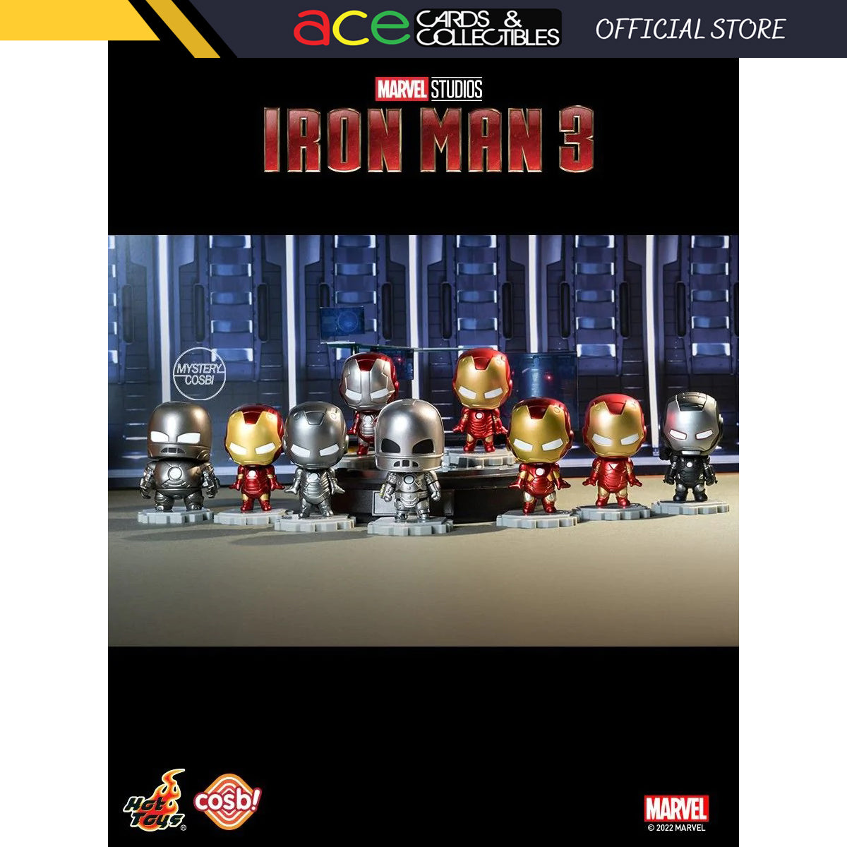 Iron Man 3: Cosbi Bobble-Head Collection "Iron Man"-Single Box (Random)-Hot Toys-Ace Cards & Collectibles