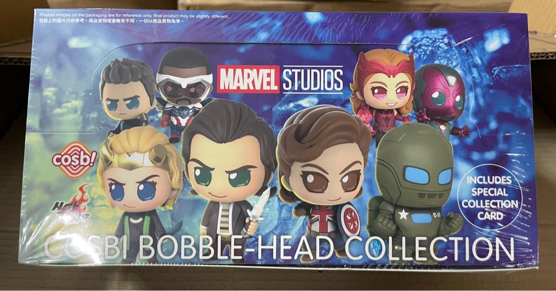 Marvel Studios: Cosbi Bobble-Head Collection &quot;Marvel Disney +&quot;-Whole Box (Display Box of 8)-Hot Toys-Ace Cards &amp; Collectibles