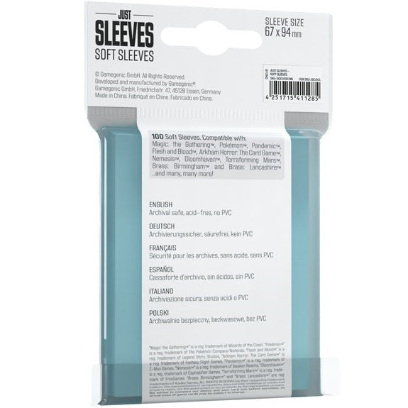 Just Sleeve Standard Size 100pcs - "Soft Sleeve (Penny Sleeve)"-Just Sleeve-Ace Cards & Collectibles