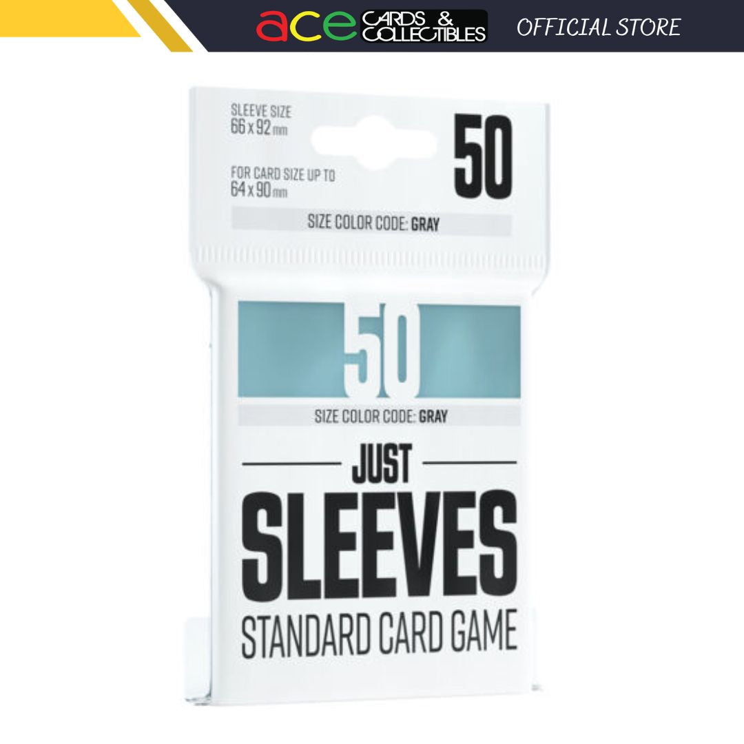 Just Sleeve Standard Size 50pcs - &quot;Sleeves -Standard Clear 50&quot;-Just Sleeve-Ace Cards &amp; Collectibles