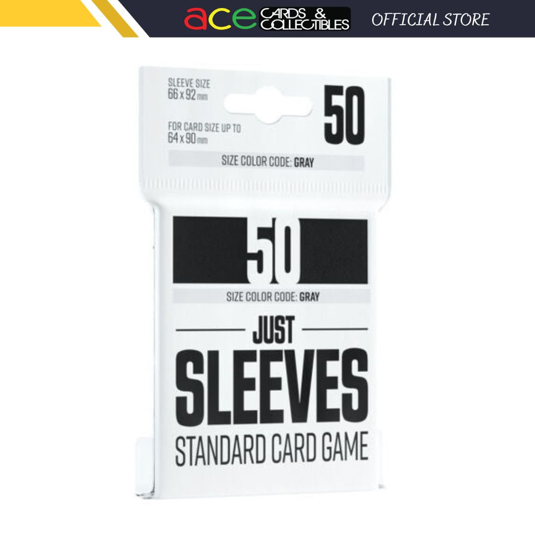 Just Sleeve Standard Size 50pcs - "Standard Black 50"-Just Sleeve-Ace Cards & Collectibles