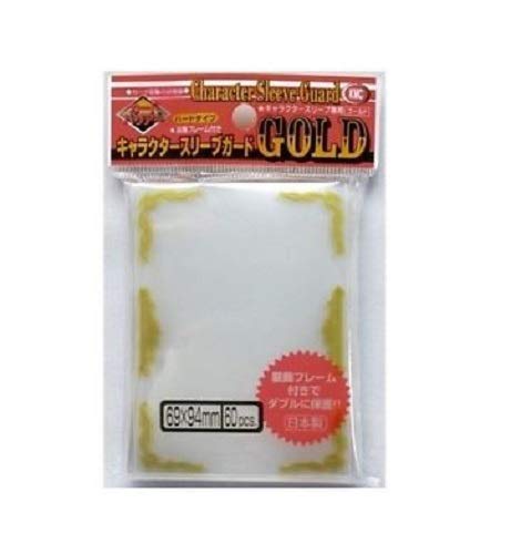 KMC Sleeve Character Sleeve Guard Standard Size 60pcs - Gold Frame-KMC-Ace Cards &amp; Collectibles