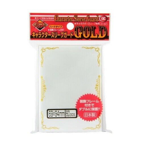 KMC Sleeve Character Sleeve Guard Standard Size 60pcs - Gold Frame-KMC-Ace Cards &amp; Collectibles