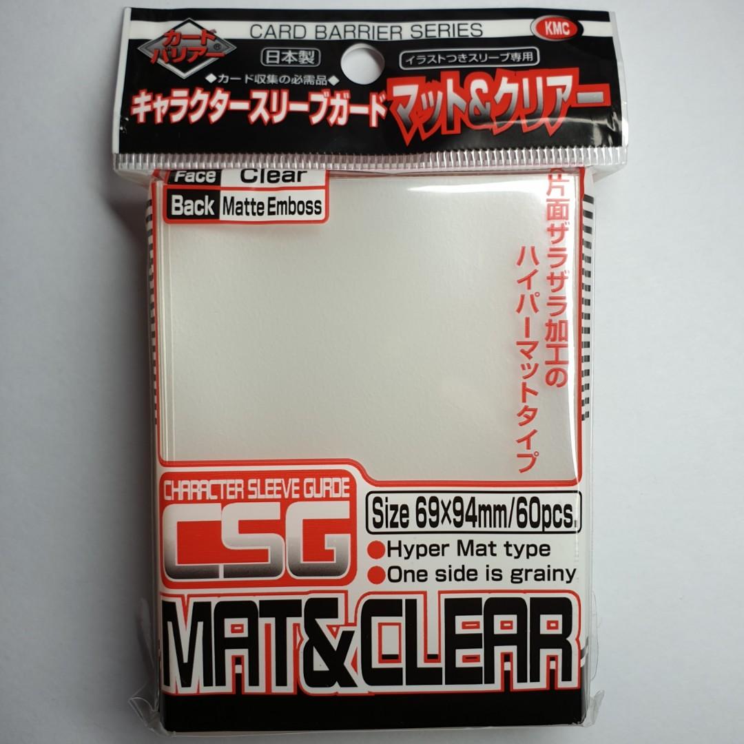 KMC Sleeve Character Sleeve Guard Standard Size 60pcs - Mat & Clear-KMC-Ace Cards & Collectibles