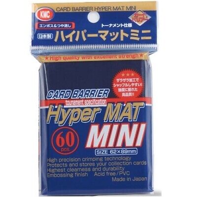 KMC Sleeve Hyper Mat Mini Size 60pcs - Blue ( Japanese Size )-KMC-Ace Cards & Collectibles