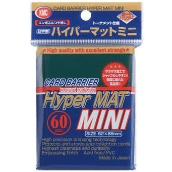 KMC Sleeve Hyper Mat Mini Size 60pcs - Color Sleeve ( Japanese Size )-Mat Mini Green-KMC-Ace Cards &amp; Collectibles