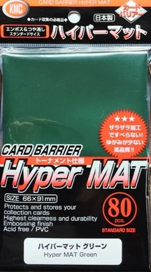 KMC Sleeve Hyper Mat Standard Size 80pcs - Mat Green-KMC-Ace Cards &amp; Collectibles