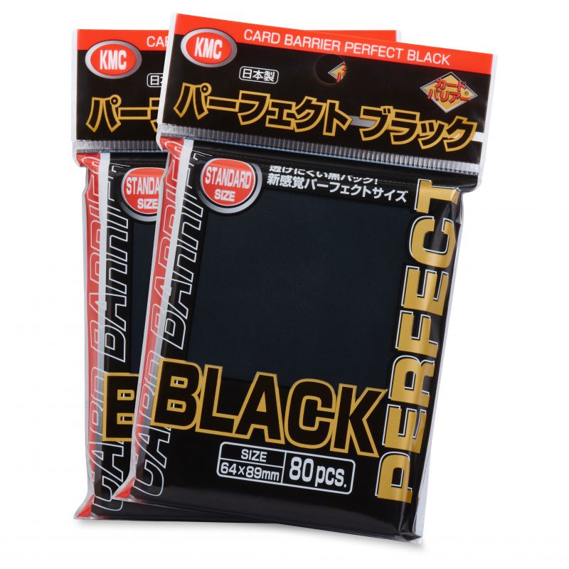 KMC Sleeve Perfect Fit - Standard Size &quot;Perfect Black&quot;-KMC-Ace Cards &amp; Collectibles