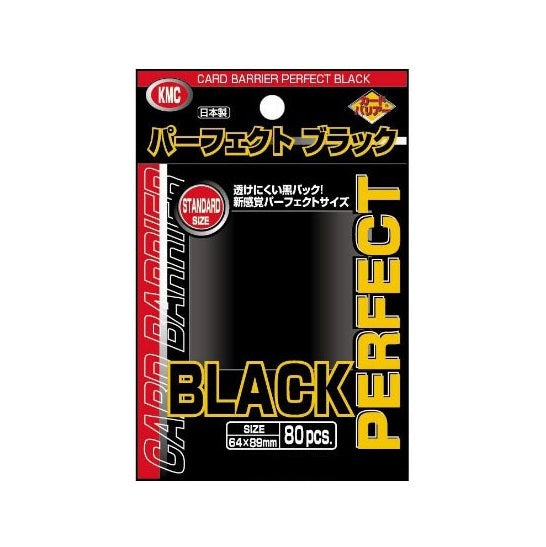 KMC Sleeve Perfect Fit - Standard Size &quot;Perfect Black&quot;-KMC-Ace Cards &amp; Collectibles