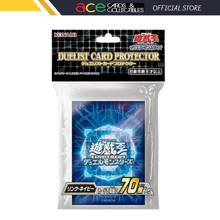 Yu-Gi-Oh OCG Card Protector &quot;Link Navy&quot;-Konami-Ace Cards &amp; Collectibles