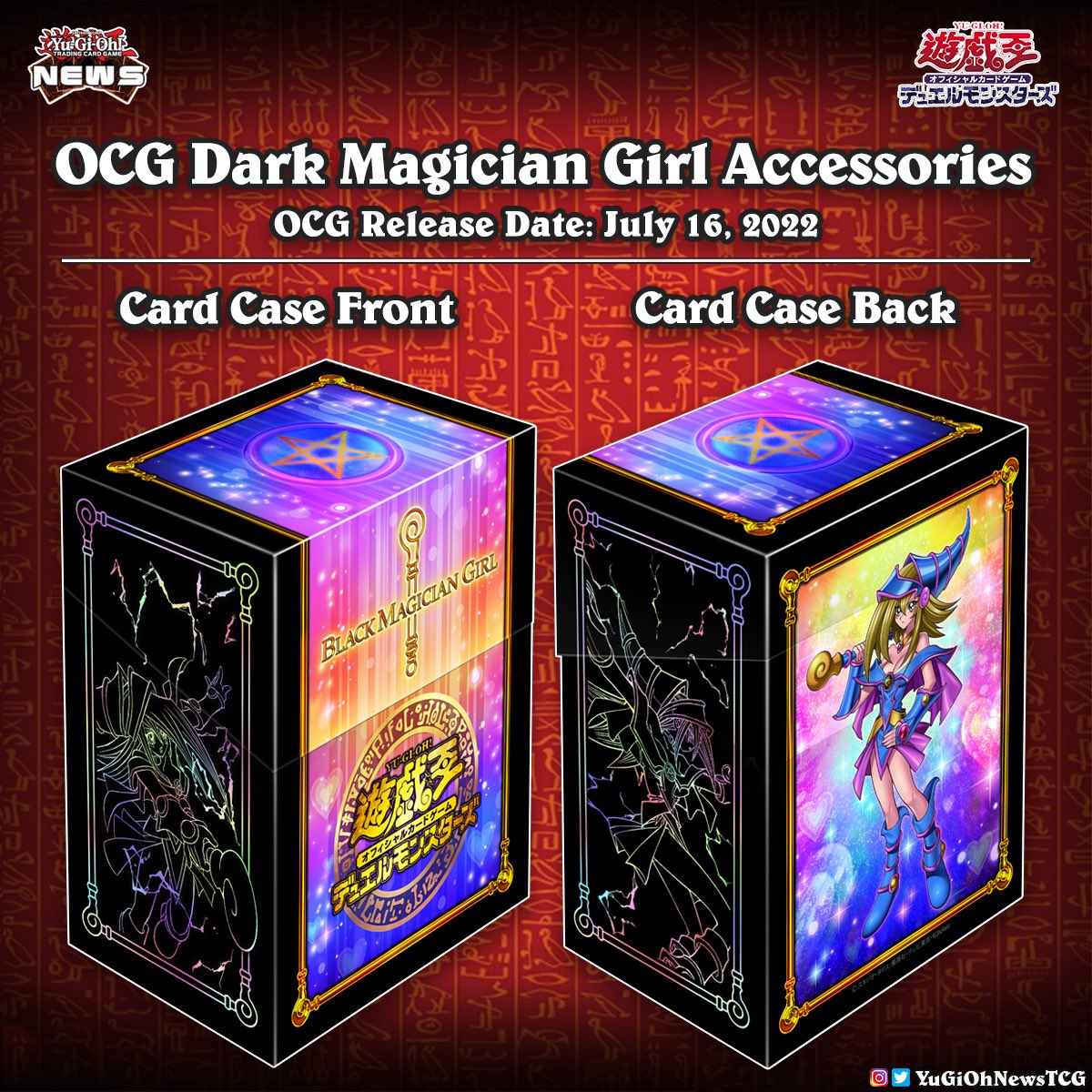 Yu-Gi-Oh OCG Duel Monsters Duelist Card Case &amp; Black Magician Girl Set-Konami-Ace Cards &amp; Collectibles