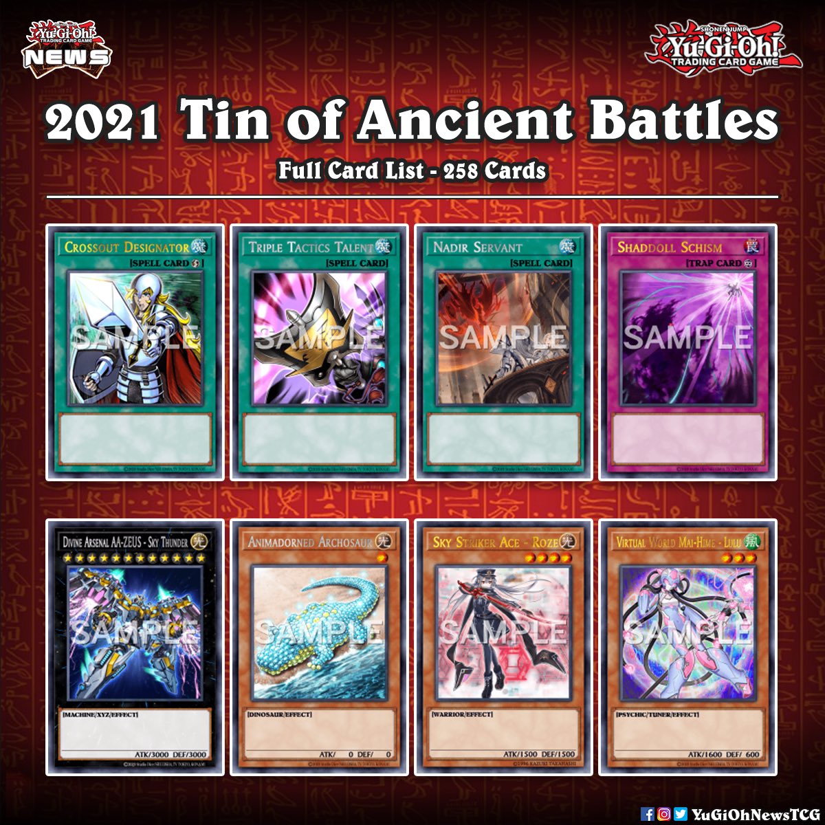 Yu-Gi-Oh TCG: 2021 Tin of Ancient Battles (English)-Konami-Ace Cards &amp; Collectibles