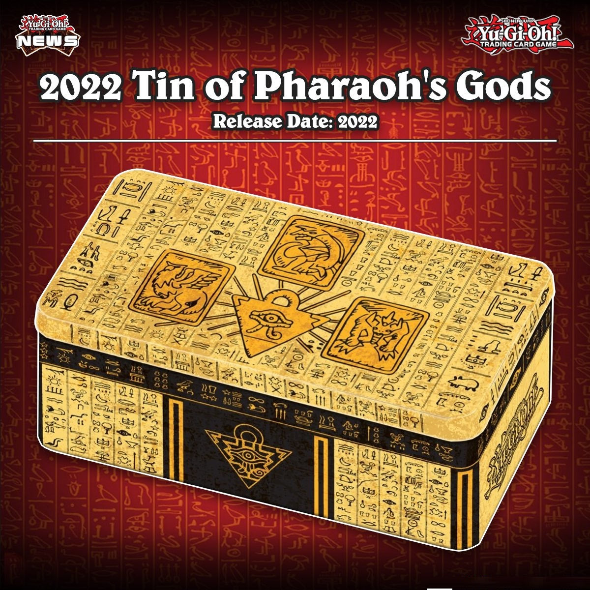 Yu-Gi-Oh TCG: 2022 Tin of the Pharaoh&#39;s Gods (English)-Konami-Ace Cards &amp; Collectibles