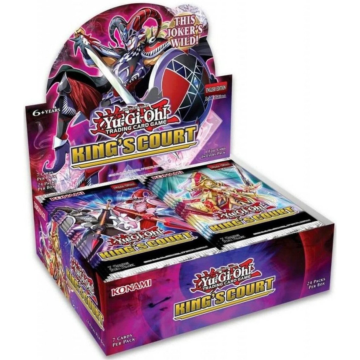 Yu-Gi-Oh TCG: King&#39;s Court (English)-Booster Box (24packs)-Konami-Ace Cards &amp; Collectibles