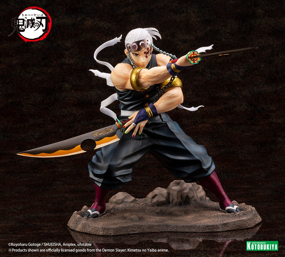 Demon Slayer: Kimetsu no Yaiba "Tengen Uzui" ARTFX J Figure-Kotobukiya-Ace Cards & Collectibles