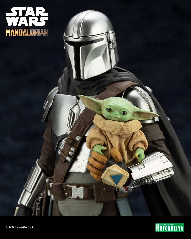 The Mandalorian ARTFX+ Mandalorian™& Grogu™ with Beskar Staff-Kotobukiya-Ace Cards & Collectibles
