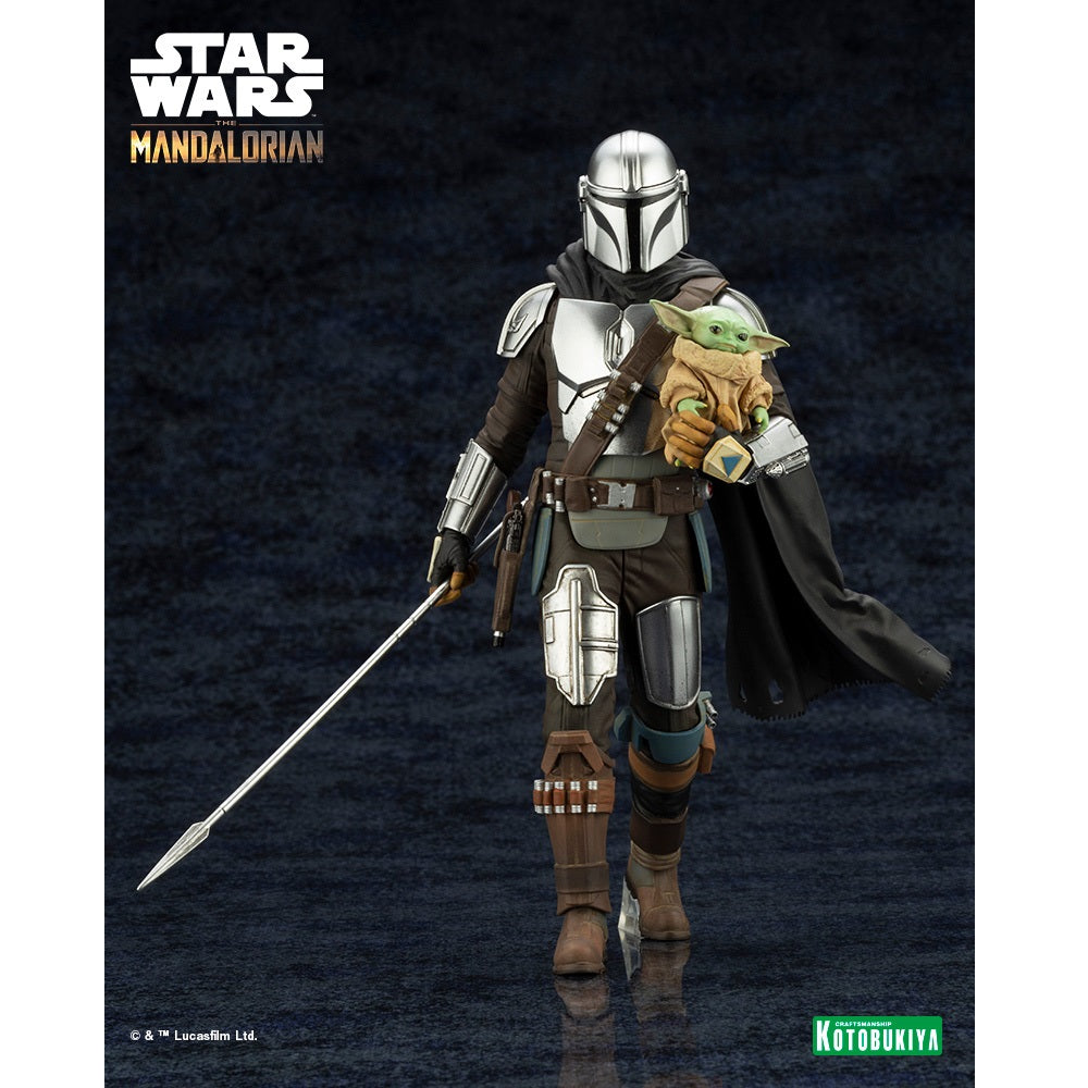 The Mandalorian ARTFX+ Mandalorian™& Grogu™ with Beskar Staff-Kotobukiya-Ace Cards & Collectibles