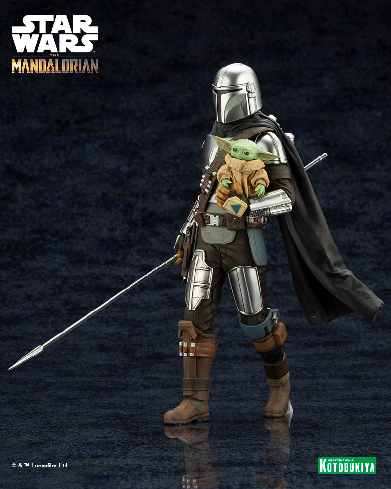 The Mandalorian ARTFX+ Mandalorian™& Grogu™ with Beskar Staff-Kotobukiya-Ace Cards & Collectibles