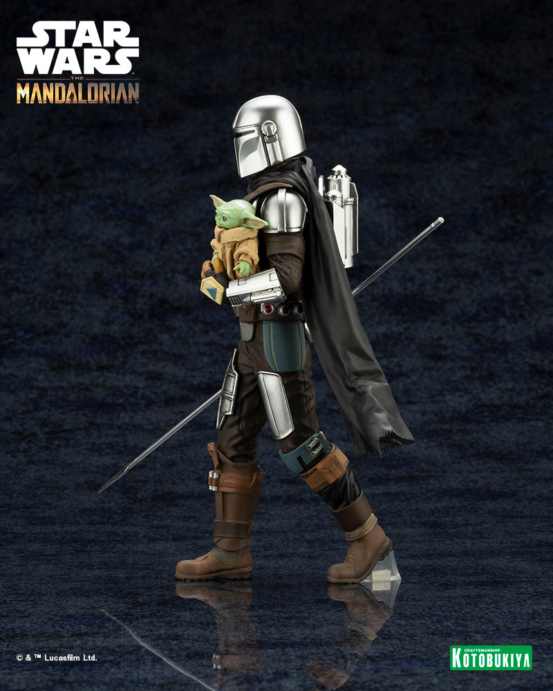 The Mandalorian ARTFX+ Mandalorian™& Grogu™ with Beskar Staff-Kotobukiya-Ace Cards & Collectibles
