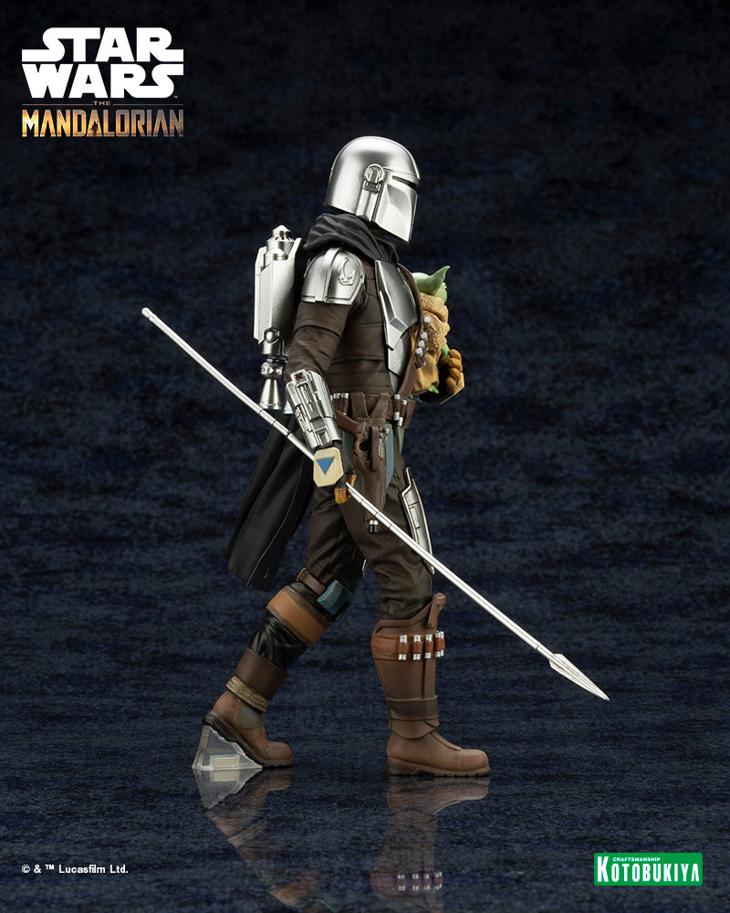 The Mandalorian ARTFX+ Mandalorian™& Grogu™ with Beskar Staff-Kotobukiya-Ace Cards & Collectibles