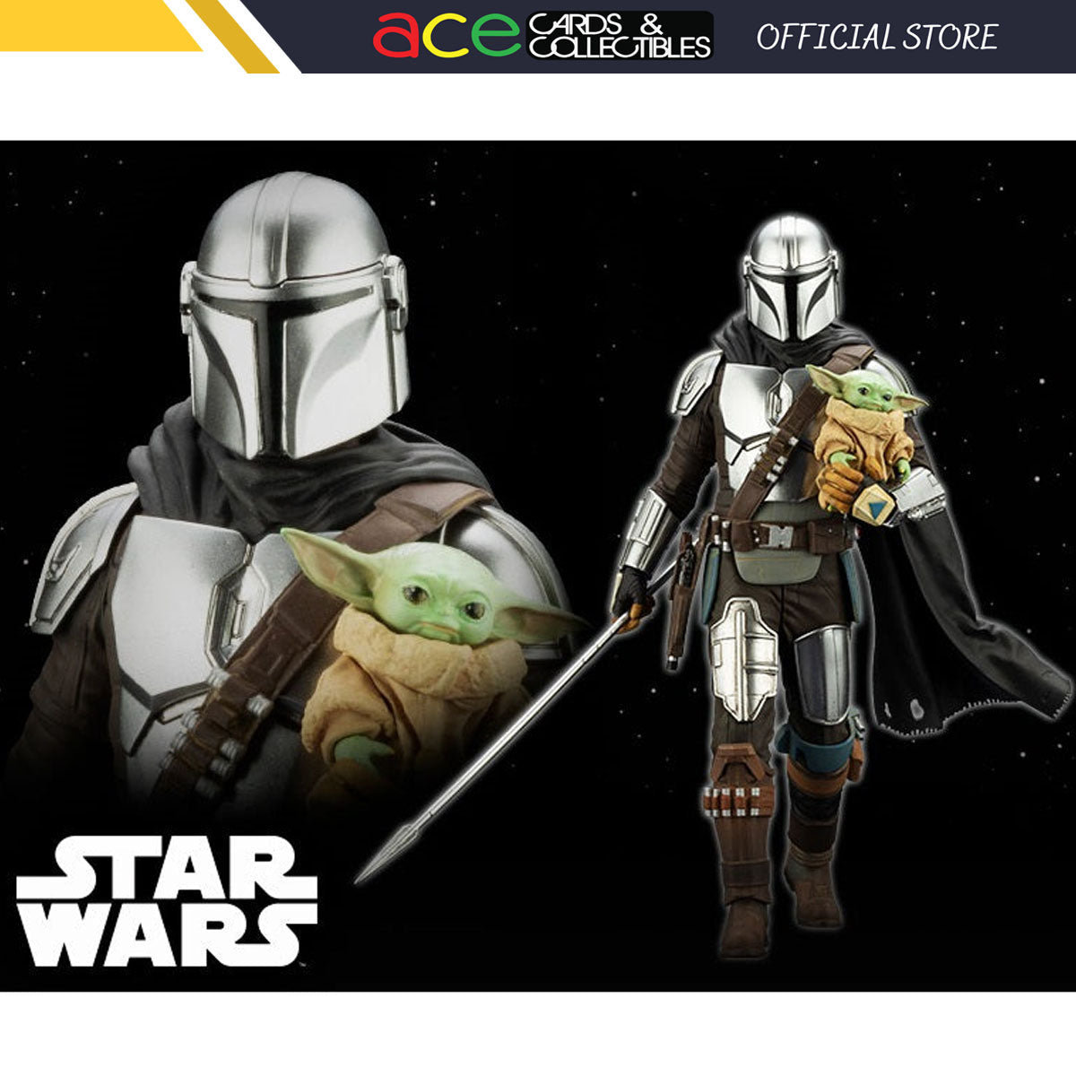 The Mandalorian ARTFX+ Mandalorian™& Grogu™ with Beskar Staff-Kotobukiya-Ace Cards & Collectibles