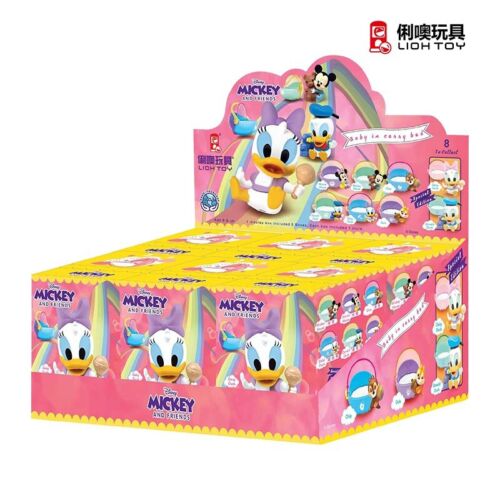 Disney Mickey and Friends Baby in Carry Bed Series-Whole Display Box (6pcs)-Lioh Toy-Ace Cards &amp; Collectibles