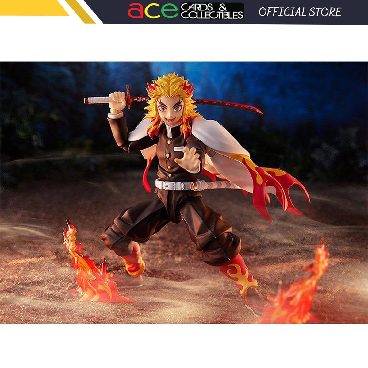 Demon Slayer: Kimetsu no Yaiba Figma [553] "Kyojuro Rengoku"-Max Factory-Ace Cards & Collectibles