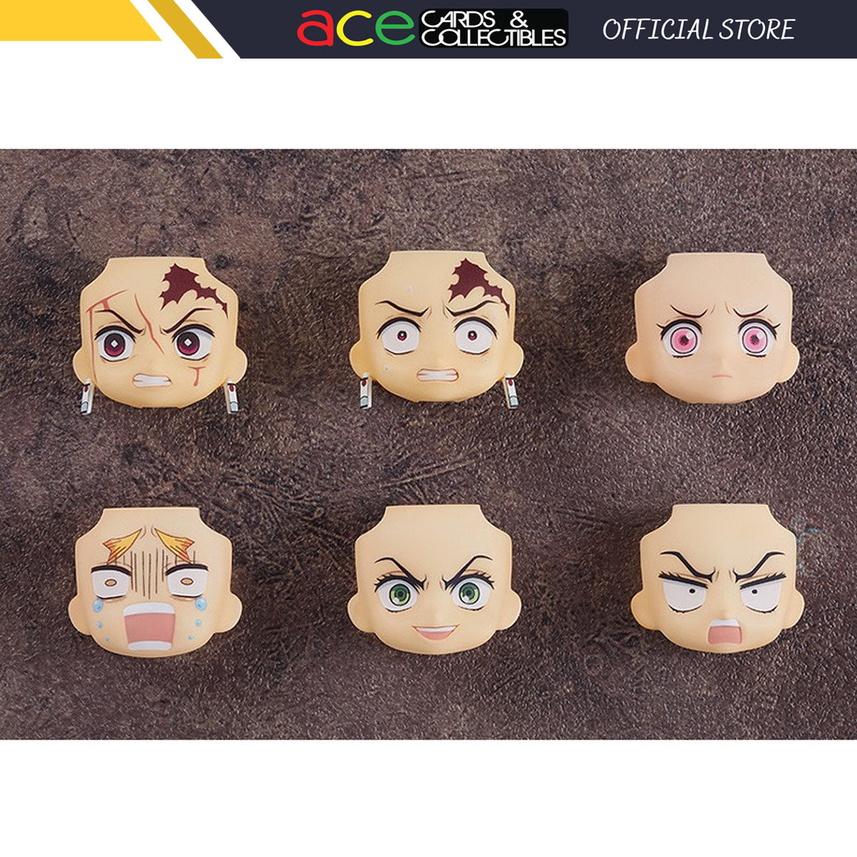 Demon Slayer: Kimetsu no Yaiba Nendoroid More: Face Swap 01 (Set of 6)-Max Factory-Ace Cards & Collectibles