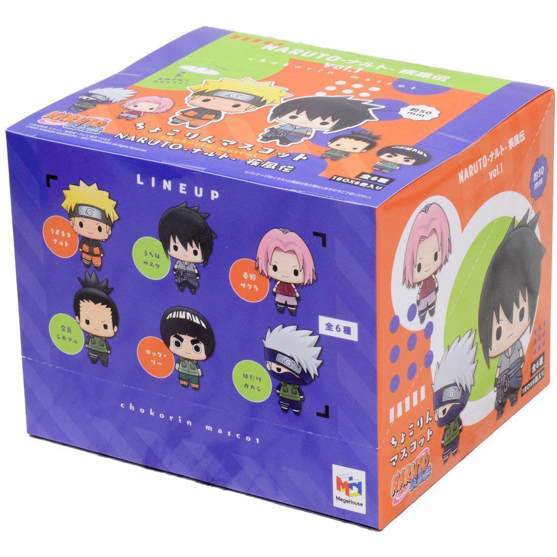 Chokorin Mascot Series &quot;Naruto Shippuden&quot;-Whole Box (Complete Set of 6)-MegaHouse-Ace Cards &amp; Collectibles