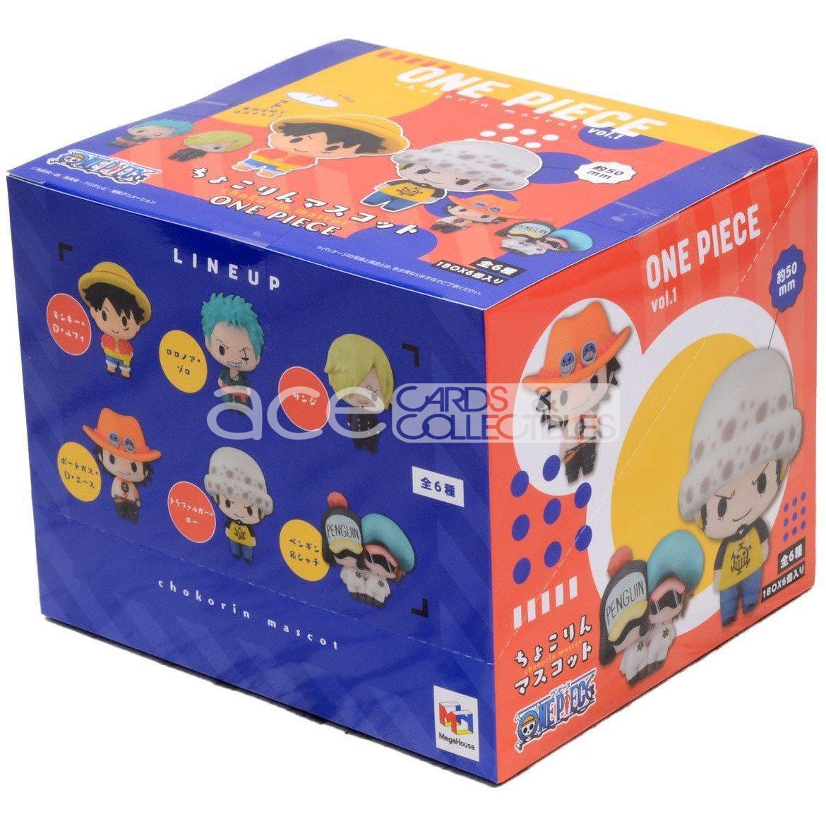 Chokorin Mascot Series &quot;One Piece&quot;-Whole Box (Complete Set of 6)-MegaHouse-Ace Cards &amp; Collectibles