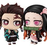 Demon Slayer: Kimetsu no Yaiba -Chimi Mega Buddy Series- "Tanjiro Kamado & Nezuko Kamado" Set-MegaHouse-Ace Cards & Collectibles