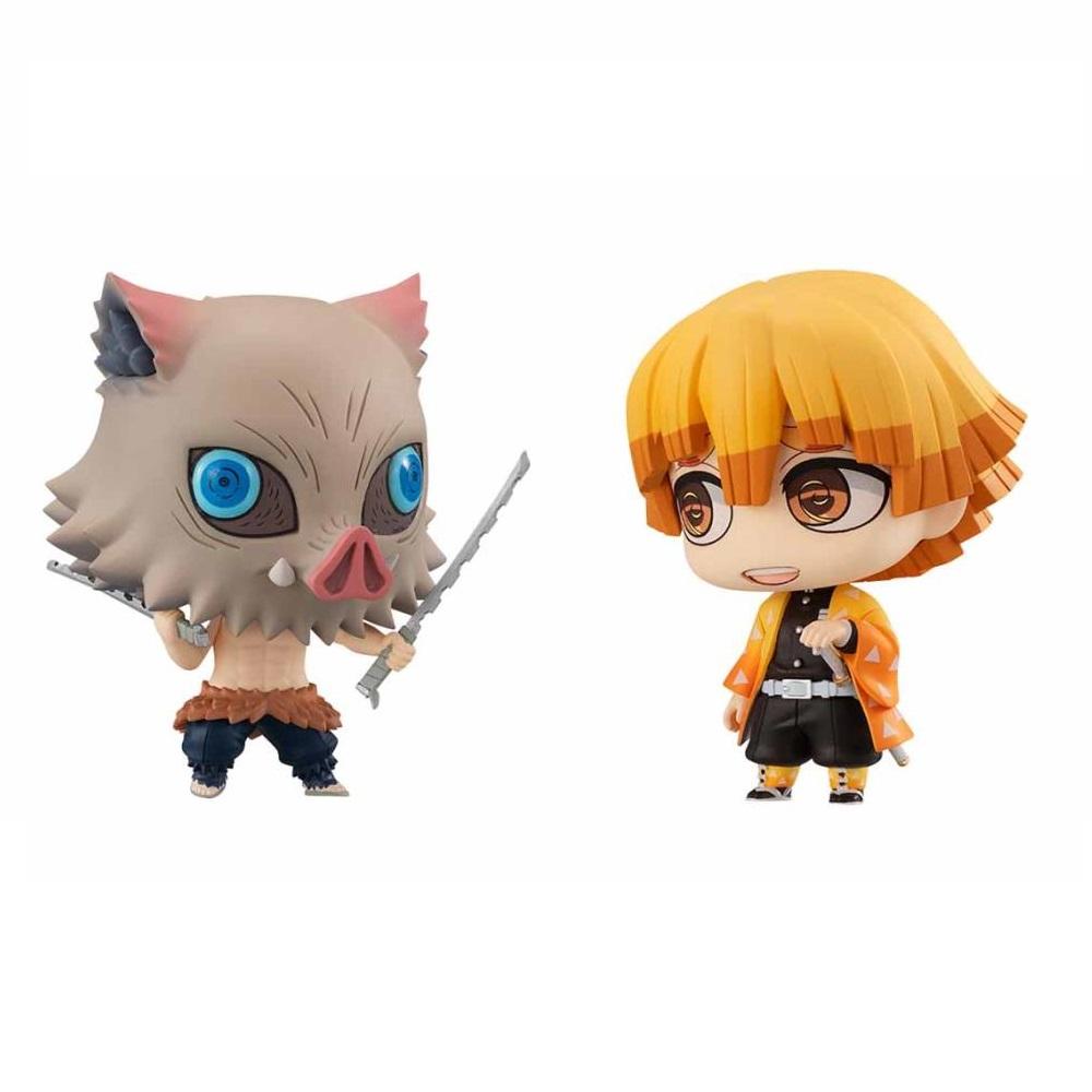 Demon Slayer: Kimetsu no Yaiba -Chimi Mega Buddy Series- " Zenitsu Agatsuma & Inosuke Hashibira" Set-MegaHouse-Ace Cards & Collectibles