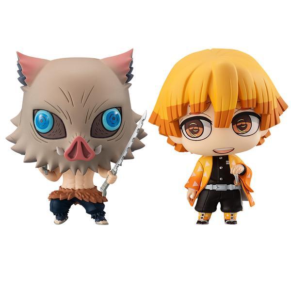 Demon Slayer: Kimetsu no Yaiba -Chimi Mega Buddy Series- " Zenitsu Agatsuma & Inosuke Hashibira" Set-MegaHouse-Ace Cards & Collectibles