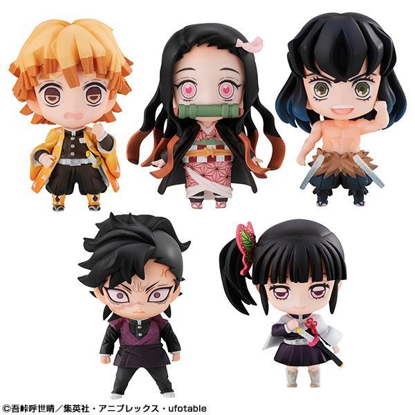 Demon Slayer: Kimetsu no Yaiba -Deformation Figure- "Tanjiro & Friends" Mascot Set-MegaHouse-Ace Cards & Collectibles