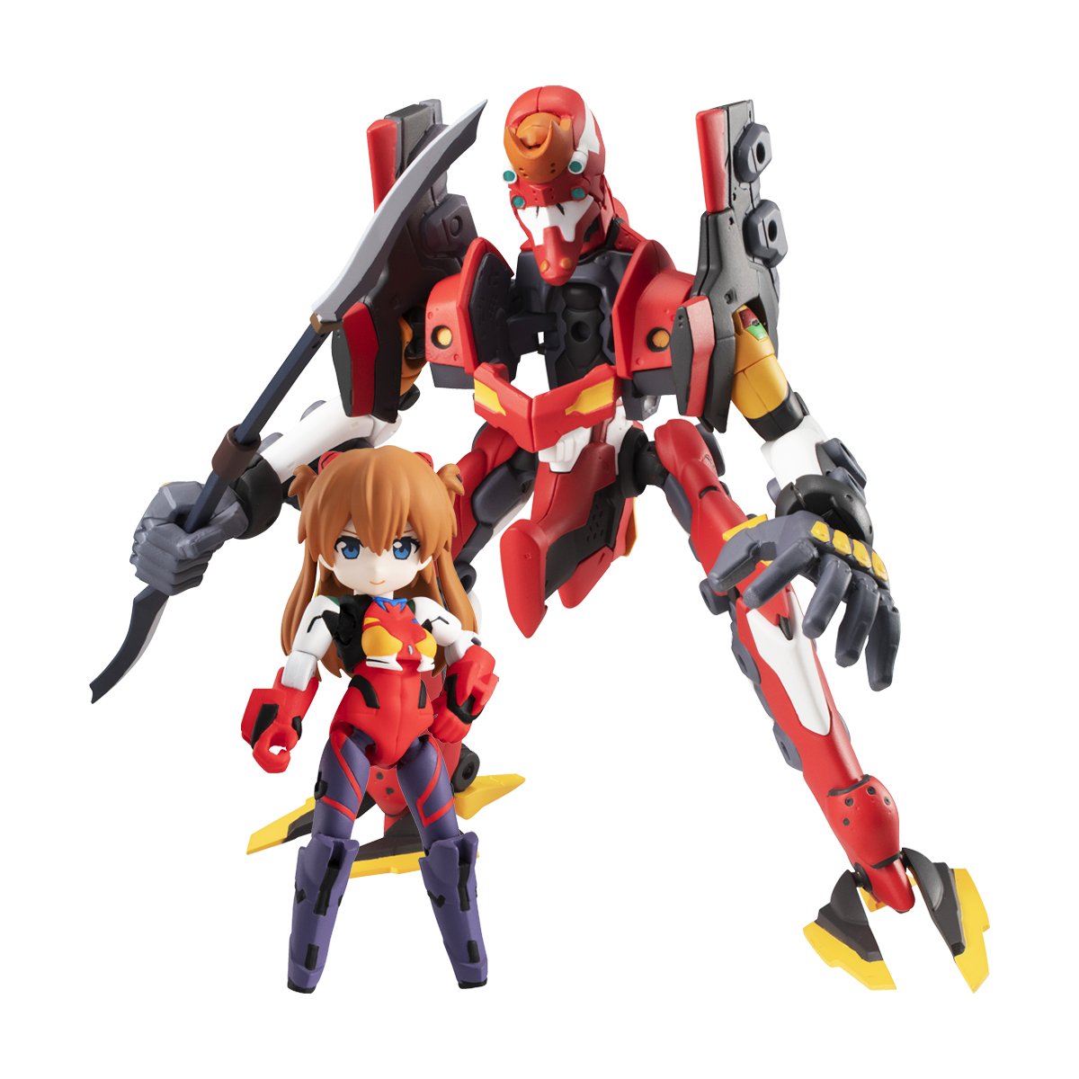 Desktop Army Rebuild of Evangelion Shikinami Asuka Langley & Evangelion Unit 2-MegaHouse-Ace Cards & Collectibles