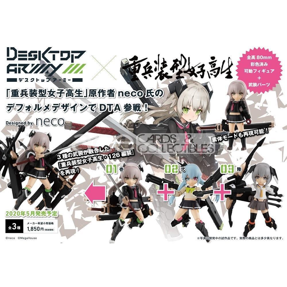 Desktop Army Vol. 21 Heavy Weapons Type High School Girls 1st Squad-Single (Random)-MegaHouse-Ace Cards & Collectibles
