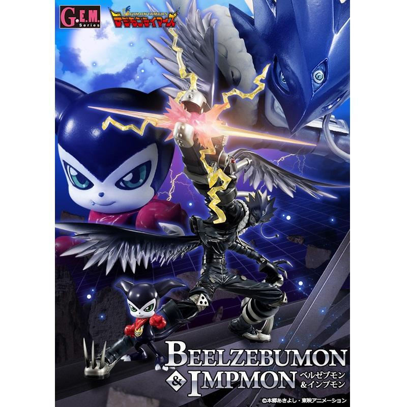 Digimon Adventure -G.E.M. Series- &quot;Tamers Beelzemon &amp; Impmon&quot; (Reissue)-MegaHouse-Ace Cards &amp; Collectibles