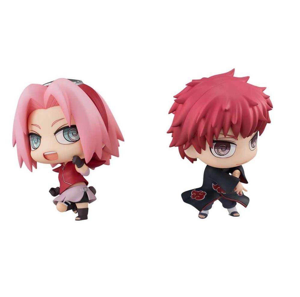 Naruto -Chimi Mega Buddy Series- &quot;Haruno Sakura &amp; Sasori&quot; Set-MegaHouse-Ace Cards &amp; Collectibles