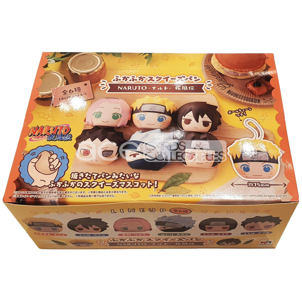 Naruto Fluffy Squeeze Bread -Naruto Shippuden-Whole Box (Complete Set of 6)-MegaHouse-Ace Cards &amp; Collectibles