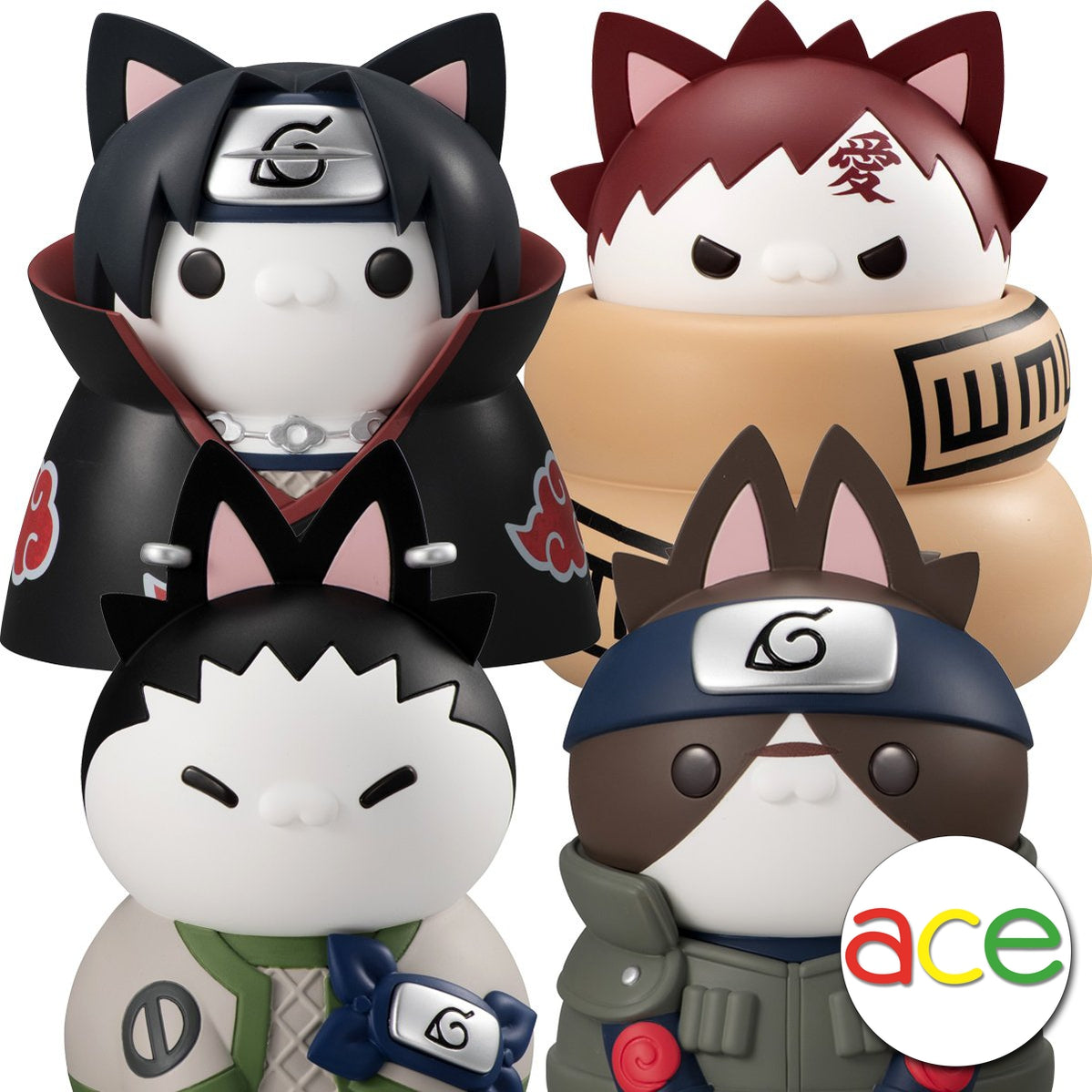 Naruto: Nyaruto! Series -Larger Design- Second Wave-All 4 designs-MegaHouse-Ace Cards & Collectibles