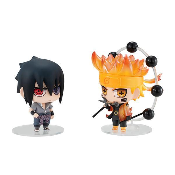 Naruto Shippuden -Chimi Mega Buddy Series- "Naruto Uzumaki & Sasuke Uchiha Ninja Taisen" Set-MegaHouse-Ace Cards & Collectibles