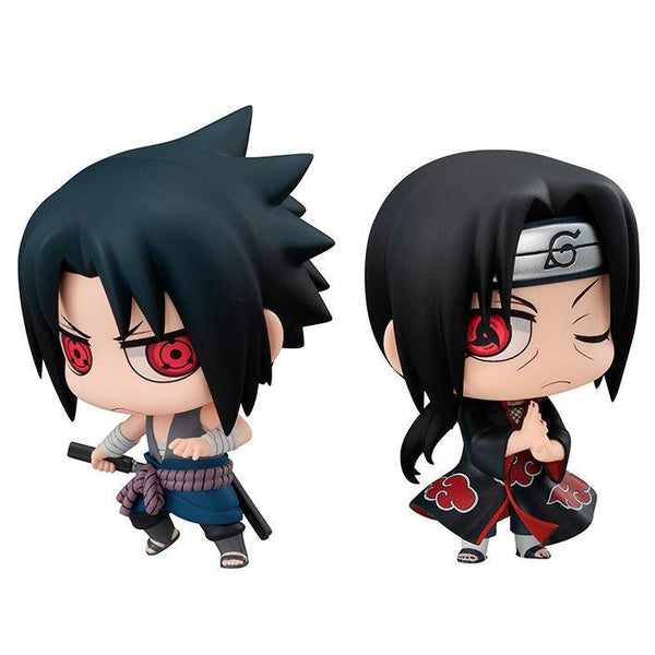 Naruto Shippuden -Chimi Mega Buddy Series- "Sasuke Uchiha & Itachi Uchiha" Set-MegaHouse-Ace Cards & Collectibles