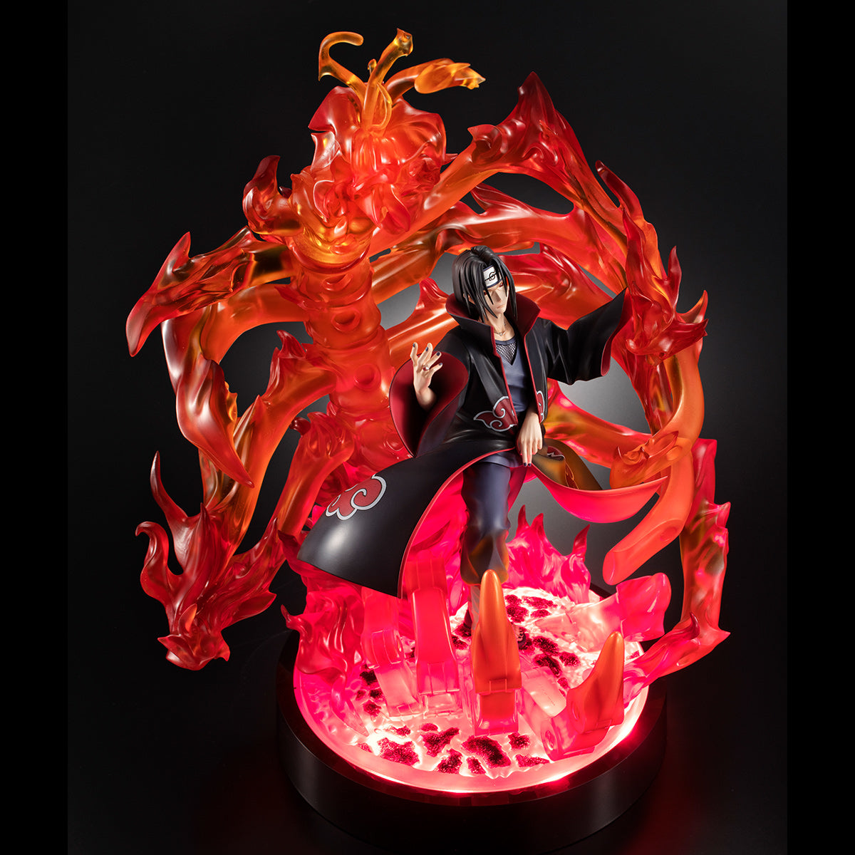 Naruto Shippuden GEM Series &quot;Itachi Uchiha&quot; (Susanoo Ver.) [with LED base]-MegaHouse-Ace Cards &amp; Collectibles